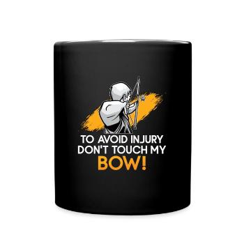 Archery To Avoid Injury Target Bow Shooting Archer - Full Colour Mug - black - Front