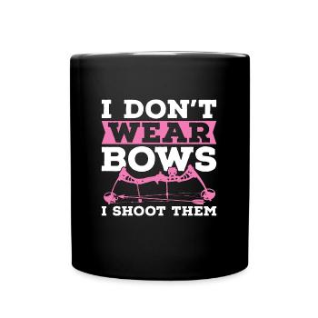 Archery I Don't Wear Arrow Shooting Crossbow Archer - Full Colour Mug - black - Front
