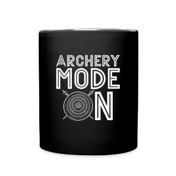 Archery Mode On Crossbow Shooting Bowhunter Archer - Tasse einfarbig - Schwarz - Vorne