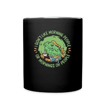 Bartagame Bearded Dragon - Full Colour Mug - black - Front