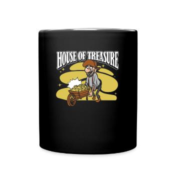 Prospectors Digging Treasure - Full Colour Mug - black - Front