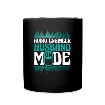 Ingénieur du son Ingénieur du son mari - Mug uni - noir - Devant