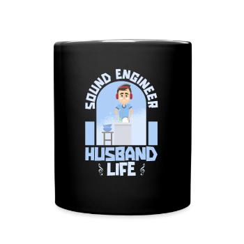 Ingénieur du son Ingénieur du son mari - Mug uni - noir - Devant