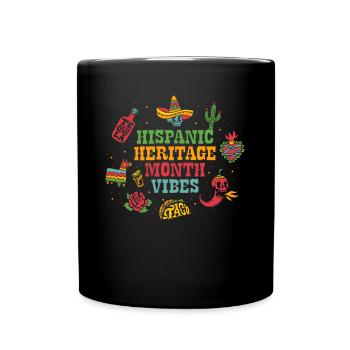 Mois hispanique du don du patrimoine hispanique - Mug uni - noir - Devant