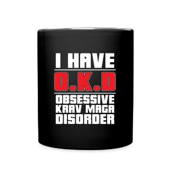 Krav Maga J’ai O.K.D Arts Martiaux Combat Fighter - Mug uni - noir - Devant