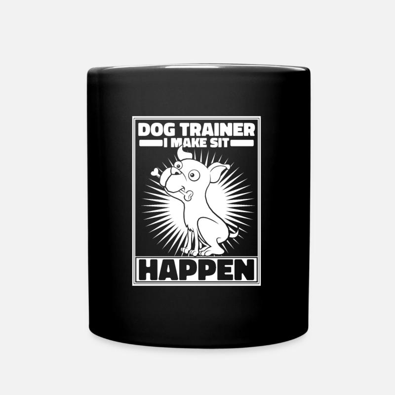 Hundetrainer Hundetrainer - Tasse einfarbig - Schwarz
