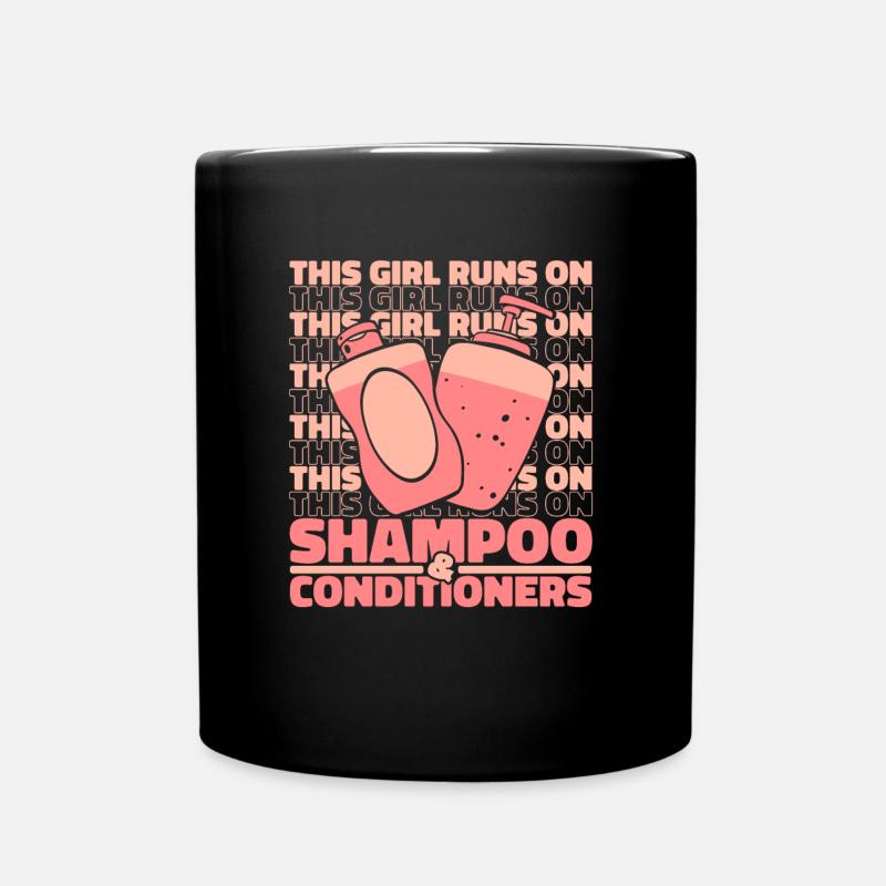 Friseur Hairstylist Shampoo - Tasse einfarbig - Schwarz