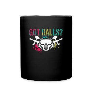 Paintball Got Balls Air Gun Sport Paintball Player - Full Colour Mug - black - Front