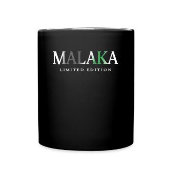 Malaka Griechenland Ouzo Griechisches Geschenk Kos - Tasse einfarbig - Schwarz - Vorne