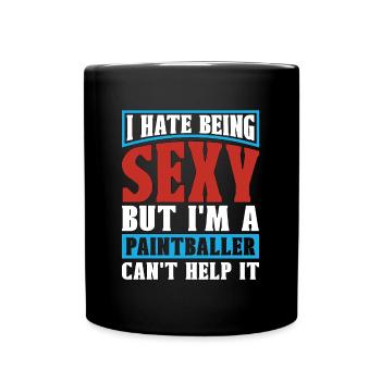 Paintball Je déteste être un joueur de tir sexy à l’arme à air comprimé - Mug uni - noir - Devant