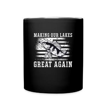Bowfishing Making Our Lakes Arrow Sports Bowfisher - Full Colour Mug - black - Front