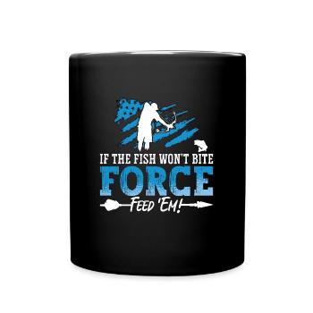 Bowfishing If The Fish Won't Bite Arrow Bowfisher - Full Colour Mug - black - Front