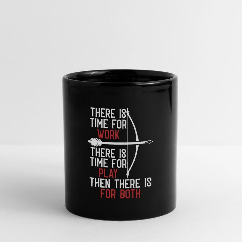 Chasse à l’arc Il y a du temps pour Bow Target Bowhunter Mug uni
