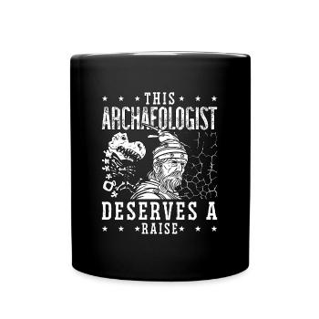 Archéologie Cet archéologue creuse Archéologue - Mug uni - noir - Devant