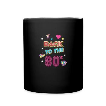 Devise des années 80 - Style des années 80 - Le meilleur des années 80 - Mug uni - noir - Devant