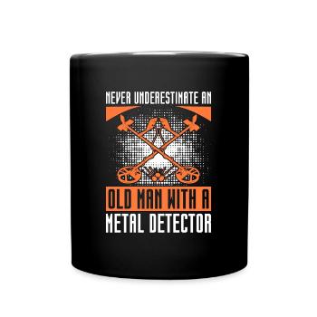 Détecteur de métaux Jamais chasse au trésor - Mug uni - noir - Devant