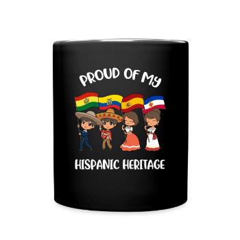Mois hispanique du don du patrimoine hispanique - Mug uni - noir - Devant