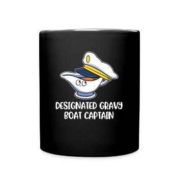 Gravy Boat Captain Thanksgiving Gift - Full Colour Mug - black - Front