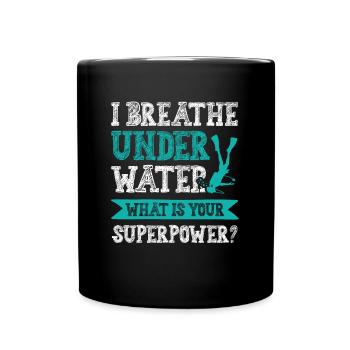 Diving Superpower - Full Colour Mug - black - Front