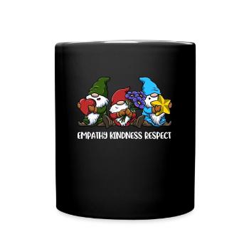 Empathie Gentillesse Respect Gentillesse Cadeau - Mug uni - noir - Devant