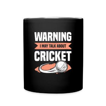 cricket sport - Tasse einfarbig - Schwarz - Vorne