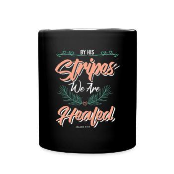 Bible Verses Healing - Full Colour Mug - black - Front