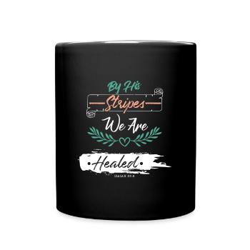 bibelvers heilung - Tasse einfarbig - Schwarz - Vorne