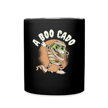 A Boo Cado Avocado Geschenk - Tasse einfarbig - Schwarz - Vorne