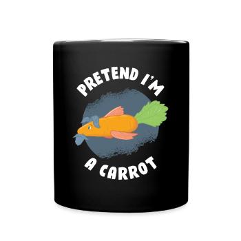 Pretend im A Carrot Carrot Gift - Mug uni - noir - Devant