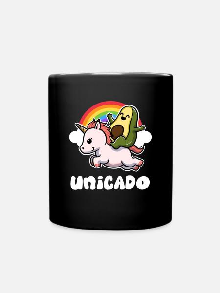 Unicado Avocado Gift - Full Colour Mug - black