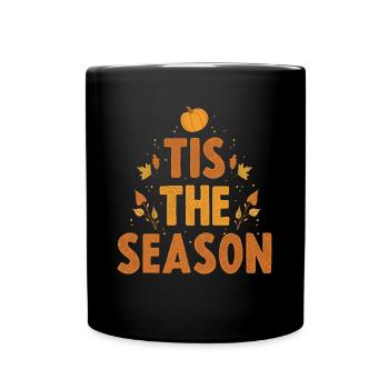 Tis The Season Pumpkin Pumpkin Gift - Full Colour Mug - black - Front