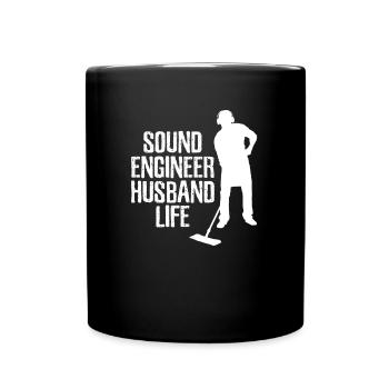 Ingénieur du son Ingénieur du son mari - Mug uni - noir - Devant