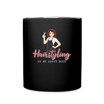 Coiffeur Coiffeur Fun - Mug uni - noir - Devant