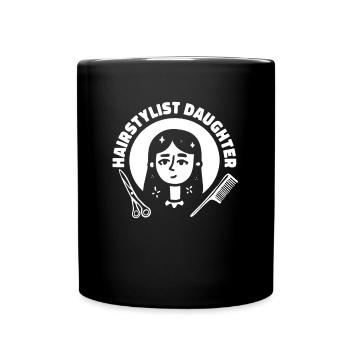 Coiffeuse Coiffeuse Fille - Mug uni - noir - Devant