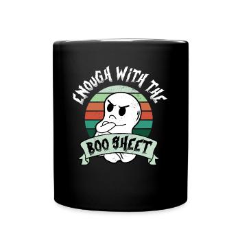 Assez avec le cadeau Boo Sheet Spirit - Mug uni - noir - Devant