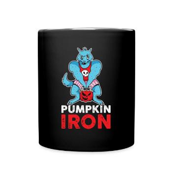 Pumpkin Iron Pumpkin Gift - Full Colour Mug - black - Front