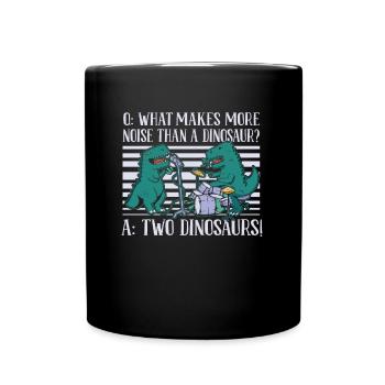 Dinosaur Adult dinosaur - Full Colour Mug - black - Front
