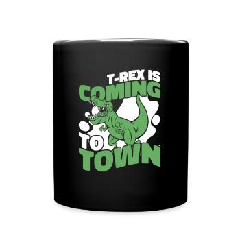 Dinosaure T Rex - Mug uni - noir - Devant