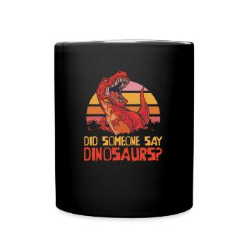 Dinosaur Adult dinosaur - Full Colour Mug - black - Front