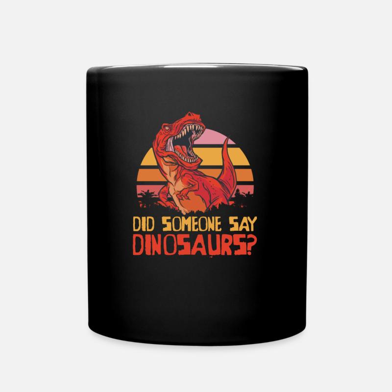 Dinosaurier Erwachsener Dinosaurier - Tasse einfarbig - Schwarz