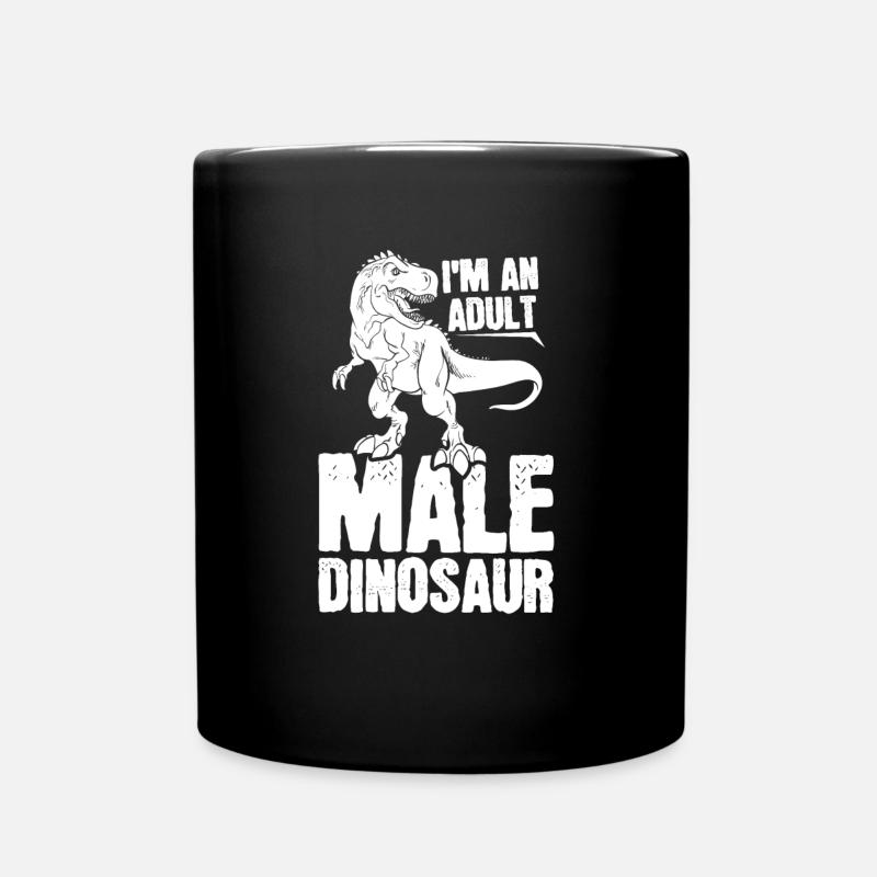 Dinosaurier Erwachsener Dinosaurier - Tasse einfarbig - Schwarz