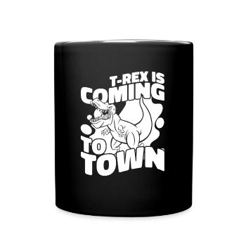 Dinosaure T Rex - Mug uni - noir - Devant