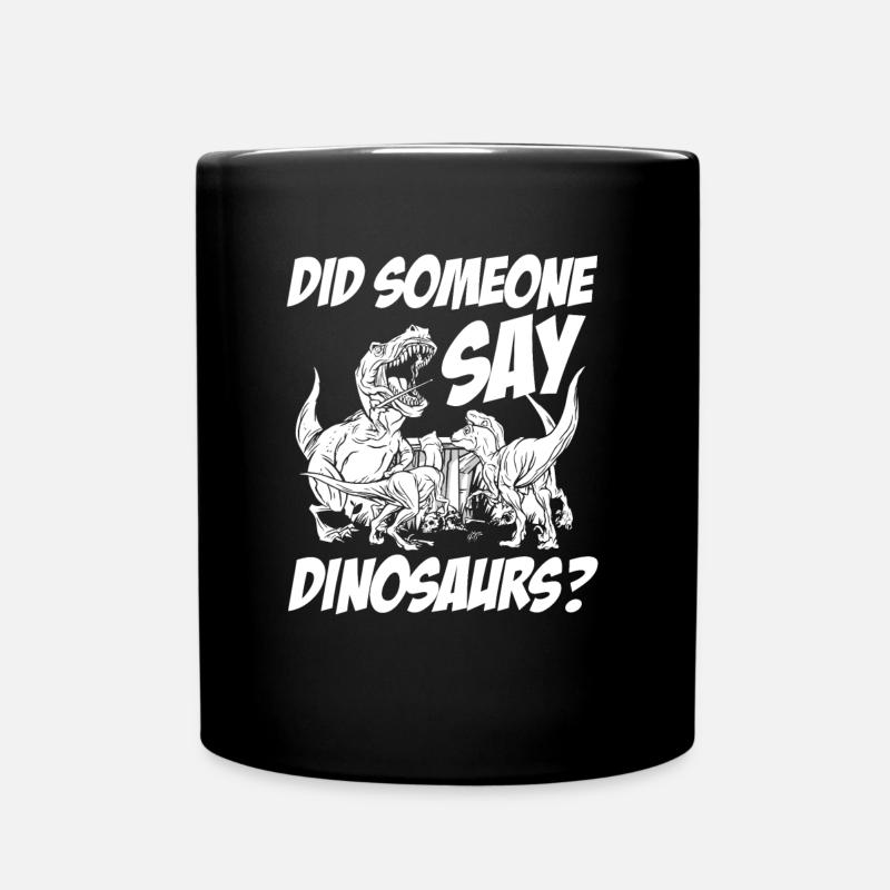 Dinosaurier Erwachsener Dinosaurier - Tasse einfarbig - Schwarz