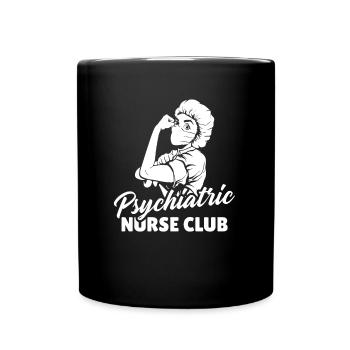 Infirmière en psychiatrie - Mug uni - noir - Devant
