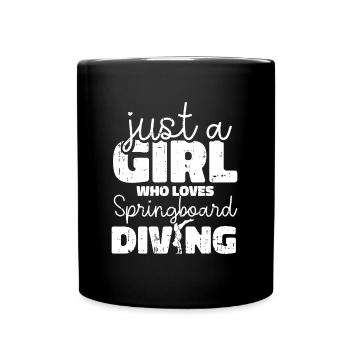 Plongeuses plongeuses filles - Mug uni - noir - Devant