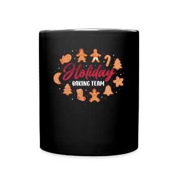 Holiday Baking Team Baking Gift - Full Colour Mug - black - Front
