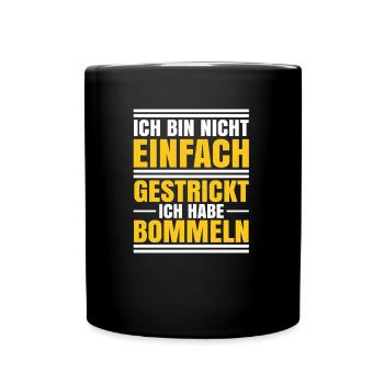 Schwarzer Humor Ironie - Tasse einfarbig - Schwarz - Vorne