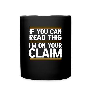 Prospectors Digging Treasure - Full Colour Mug - black - Front