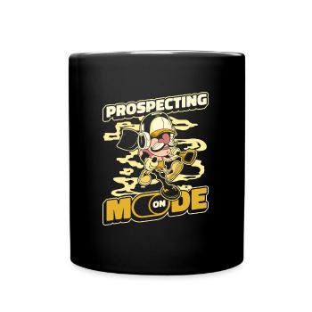 Prospectors Digging Treasure - Full Colour Mug - black - Front