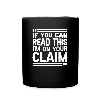 Prospectors Digging Treasure - Full Colour Mug - black - Front